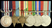 A fine Second War ‘fall of Greece’ M.M. group of six awarded to Private A. E. Pascoe, 2/1st Australian...