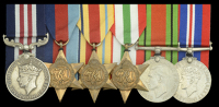 A Second War ‘Italy campaign’ M.M. group of six awarded to Havildar W. Khan, 17th Field Ambulance, Indian Army...