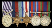 A Second War immediate D.F.M. group of five awarded to Flight Sergeant M. E. Gilmore, Royal Canadian Air Force, who...