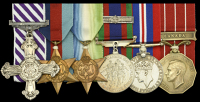 An unusual Second War 1944 D.F.C. group of six awarded to Squadron Leader W. Clark, Royal Canadian Air Force, late...
