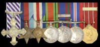 A Second War D.F.C. group of seven awarded to Squadron Leader M. G. Reid, Royal Canadian Air Force, who flew a total...