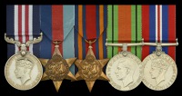 A fine Second War ‘Burma campaign - Letsegan’ immediate M.M. group of five awarded to Corporal Kuma Mukinga, 5th...
