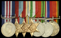 A Second War ‘Italy campaign’ immediate M.M. group of seven awarded to Sergeant S. P. Austin, Royal Natal...