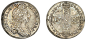 William III, Shilling, 1697, first bust (ESC 1117; S 3497). About extremely fine, attractively toned	 £180-£220