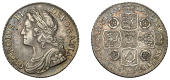 George II, Shilling, 1739, roses (ESC 1713; S 3701). Very fine, reverse better, toned	 £120-£150