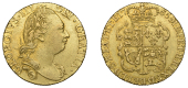 George III, Guinea, 1785, fourth bust (EGC 708; S 3728). Very light traces of possible mount on edge, otherwise...