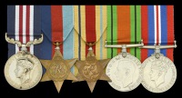 A Second World War ‘Western Desert’ immediate M.M. group of five awarded to Private A. W. Sanders, 22nd Armoured...
