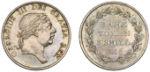 George III, Bank of England, Three Shillings, 1815 (ESC 2084; S 3770). Extremely fine, light grey tone	 £120-£150