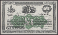 The National Bank Limited, £1, 1 August 1919, serial number F30251, Wilson signature, light central crease...