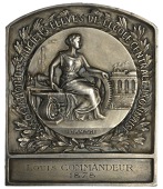 FRANCE, Association des Anciens Élèves de l’École Centrale Lyonnaise, c. 1910, a uniface plated award plaque by...