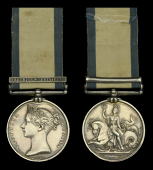 The Naval General Service medal awarded to Captain Richard Beaumont, Royal Navy, for his services in the Endymion at...