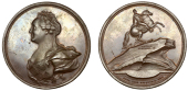 Russia, Unveiling of the Equestrian Statue of Peter the Great, 1782, a bronze Medal by P. Bobrovschikov and J. G....