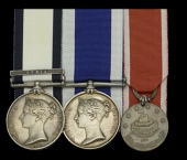 The Syria operations group of three awarded to William Cruys, Master at Arms, Royal Navy, late Royal Marines
Naval...