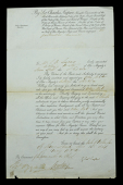 The rare and historic Commission document appointing Mr C. D. Lucas, Royal Navy, as Acting Mate on the steam sloop...