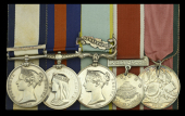 The campaign group of five awarded to Staff Commander Robert Graham, Royal Navy, promoted for services on the coast...
