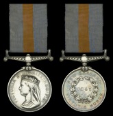 The rare New Zealand medal awarded to Captain J. C. Hoseason, Royal Navy, commander of the Inflexible in New Zealand...
