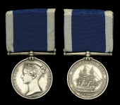 The scarce ‘wide suspension’ L.S. & G.C. medal dated ‘1848’ below the bust awarded in 1850 to John Paul,...