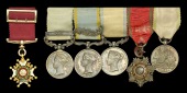 The group of six miniature medals worn by Admiral C. H. M. Buckle, Royal Navy

The Most Honourable Order of the...