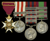 The Victorian gold C.B. group of four awarded to Deputy Surgeon-General G. E. Farrell, Indian Medical Service,...