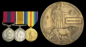 A Great War D.C.M. group of three awarded to Sergeant T. Minto, 18th Battalion, Highland Light Infantry, who died on...