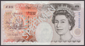 Bank of England, Graham E. A. Kentfield, £10, 29 April 1992, serial number A01 000052, uncirculated, a nice low...