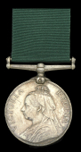 Volunteer Force Long Service Medal, V.R. (Corpl. J. White, 1st. V.B. H.L.I.) engraved naming, minor edge bruising,...