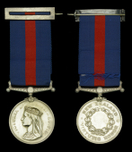 The rare and important New Zealand medal issued to Able Seaman J. Hay, for his services in H.M. Colonial Steamer...