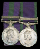 Pair: Corporal W. McLaughlin, Royal Highland Fusiliers

General Service 1918-62, 1 clasp, Arabian Peninsula...