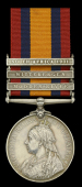 Queen’s South Africa 1899-1902, 3 clasps, Modder River, Wittebergen, South Africa 1901, unofficial rivets between...