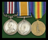 A Great War 1916 ‘Western Front’ M.M. group of three awarded to Private E. Smith, 14th Battalion, Highland Light...