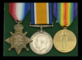 Three: Private B. Stafford, Highland Light Infantry, who was killed in action during the Battle of Jerusalem on 30...