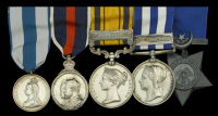 The rare and outstanding South Africa 1877-79 and Egypt 1882 operations campaign group of five awarded to...