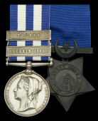 The Soudan campaign pair awarded to Lieutenant M. H. M. Seymour, Royal Navy, who was killed in action at the battle...