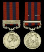 The rare India General Service medal awarded to Mr. Frederick Kennedy, who was awarded the C.I.E. for his services...