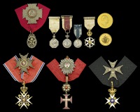 The spectacular and historic group of sixteen Decorations and Medals awarded to Sir Clements R. Markham, K.C.B.,...