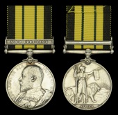 The scarce Africa General Service medal awarded to Leading Hand Mourovia for his services aboard the South Nigerian...