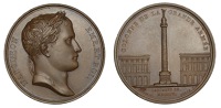 FRANCE, Colonne de la Grande armée [Column of the Grand Army], 1805, a copper medal by B. Andrieu and N.-G.-A....