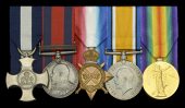 The notable Great War decoy ship operations D.S.C. group of five awarded to Engineer Lieutenant J. M. Dowie, Royal...