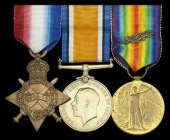 The very rare ‘Easter Rising’ M.I.D. group of three awarded to Lieutenant H. E. Archer, Royal Navy, whose ship...