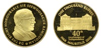 Mauritius, Republic, 1000 Rupees, 2008, 40th Anniversary of Independence. As struck, in original fitted case of...