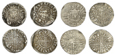 Henry III, Pennies (3), Short Cross, type VIIb, Canterbury, Salemun, salemvn on ca, 1.45g/6h (N 979; S 1356B); Long...
