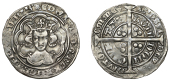 Edward III, Pre-Treaty series, Groat, series C, London, reads d g, all arches fleured, 4.48g/4h (LAL 27; N 1147; S...
