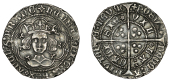 Henry VI, Rosette-Mascle issue, Groat, Calais, mm. crosses II/V, 3.71g/5h (Whitton 24a; N 1446; S 1859). Good very...