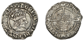 Henry VII, Profile issue, Halfgroat, York (Abp Bainbridge), mm. martlet, keys below shield, 1.27g/4h (N 1751/1; S...