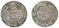 Henry VIII, First coinage, Groat, London, mm. portcullis (without chains), 2.86g/4h (Whitton (iii) 2; N 1762; S...