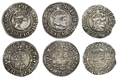 Henry VIII, First coinage, Halfgroats (3), Canterbury (Abp Warham), mm. martlet, wa above shield, 1.50g/4h; York...