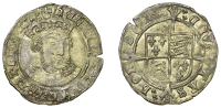 Henry VIII, Third coinage, Groat, Southwark, no mm., bust 1, Lombardic letters, s in forks, trefoil stops, 2.66g/11h...