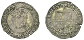 Henry VIII, Posthumous coinage, Groat, Tower, mm. arrow, bust 5, crescent in forks, pierced cross stops, 2.47g/3h...
