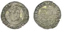 Henry VIII, Posthumous coinage, Groat, Tower, mm. arrow, bust 5, crescent in forks, pierced cross stops, 2.47g/3h...