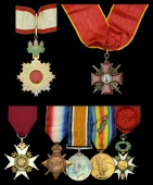 The important Jutland C.B. group of seven awarded to Vice-Admiral A. Craig-Waller, Royal Navy, who commanded H.M.S....